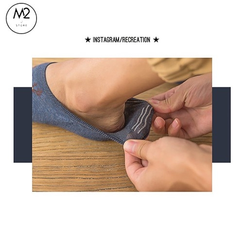 Combo 5 Đôi Vớ Tất Lười Nam In Họa Tiết Phong Cách Hàn Quốc (Có Chống Trượt) TL03