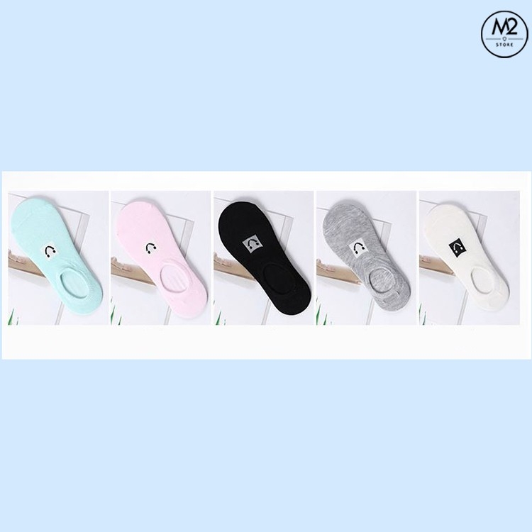 Set 5 Đôi Vớ Tất Lười Nữ Mặt Cười TNG30