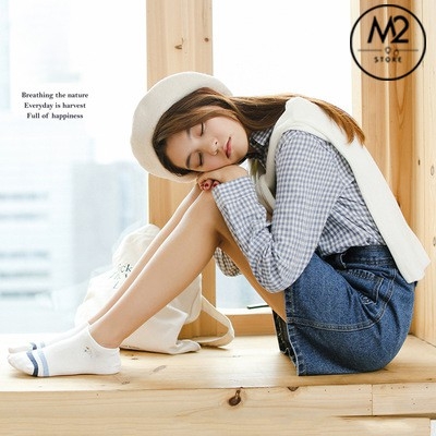 Set Tất Vớ Nữ Cổ Ngắn Caramella 4 Đôi Cao Cấp Mẫu Cừu Xinh TNG45