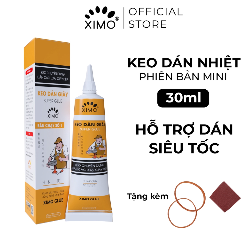 Keo Dán Giày Siêu Dính Dùng Nhiệt Trong Suốt Không Tổn Thương Da XIMO KDG06