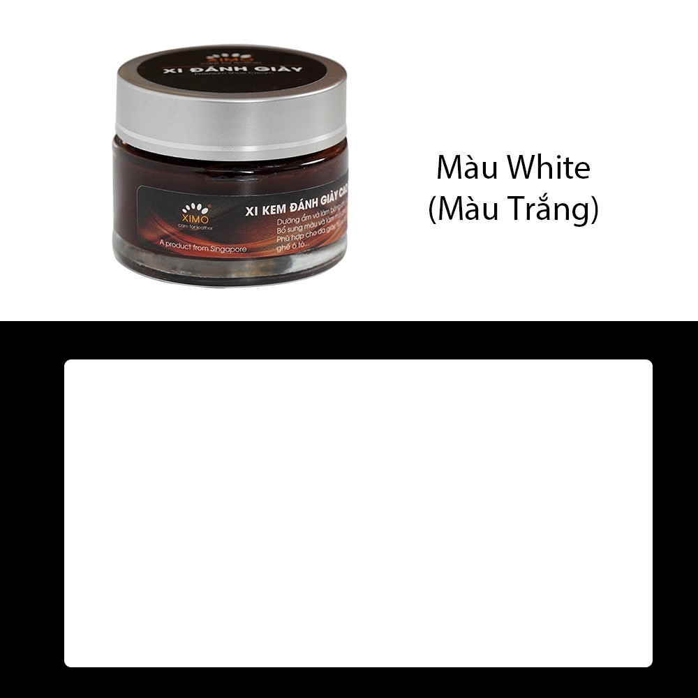 Xi kem đánh giày XIMO dưỡng và bổ sung màu cho da giày, túi ví, áo, ghế sofa XI02