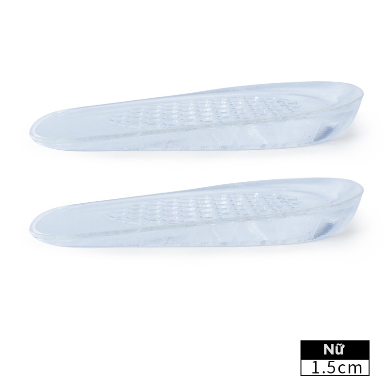 Lót giày tăng chiều cao silicon êm chân tích hợp keo bám đế L12 chính hãng