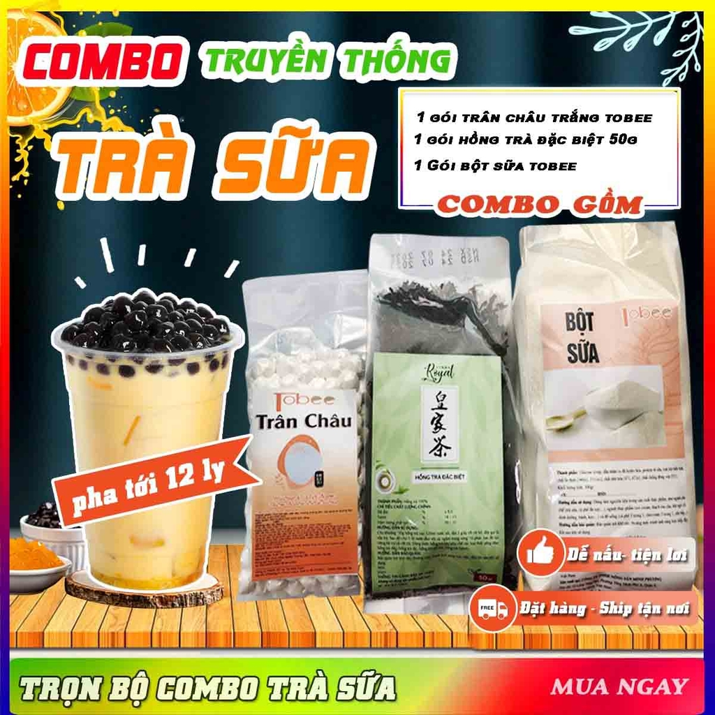 Combo Trà Sữa Truyền Thống Đơn Giản Tại Nhà