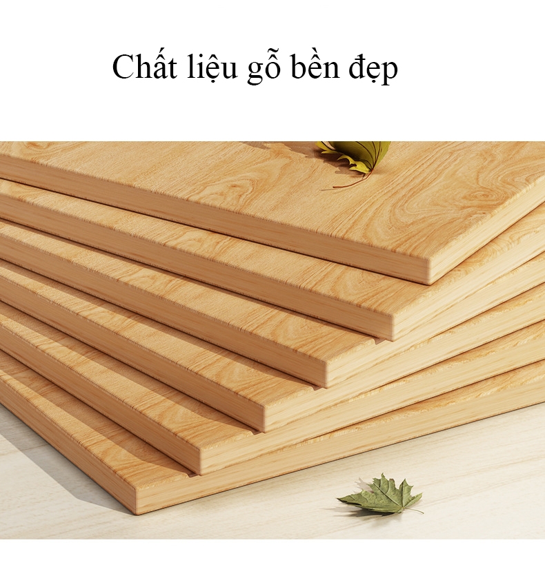 Giá sách kèm ngăn kéo lưu trữ đồ tiện dụng chất liệu gỗ MDF chống ẩm