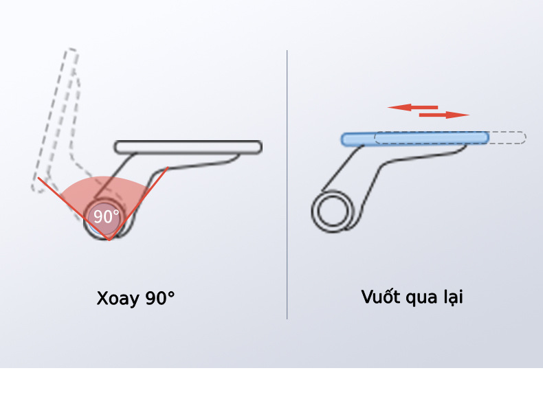 Ghế Công Thái Học kèm tựa cổ lưng vuông GH-332