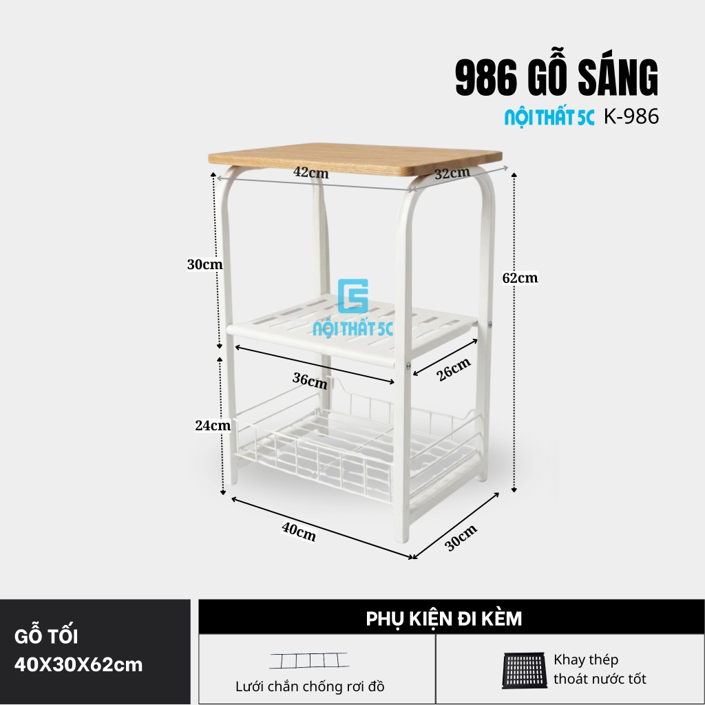 Kệ đa năng 3 tầng, kệ để sách, kệ để đồ tiện lợi cho mọi không gian