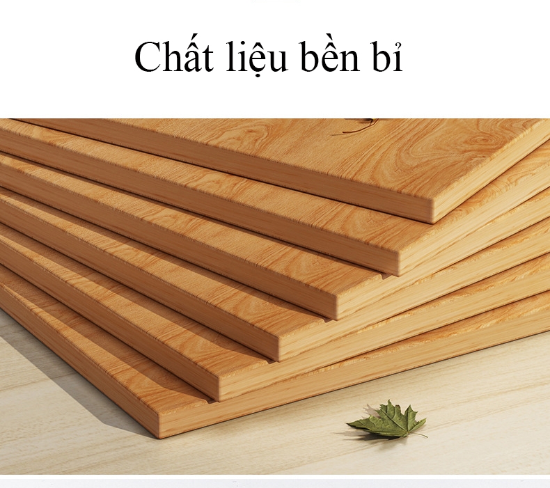 Tủ bếp, kệ để đồ nhà bếp gỗ MDF bền đẹp, khung sắt sơn tĩnh điện