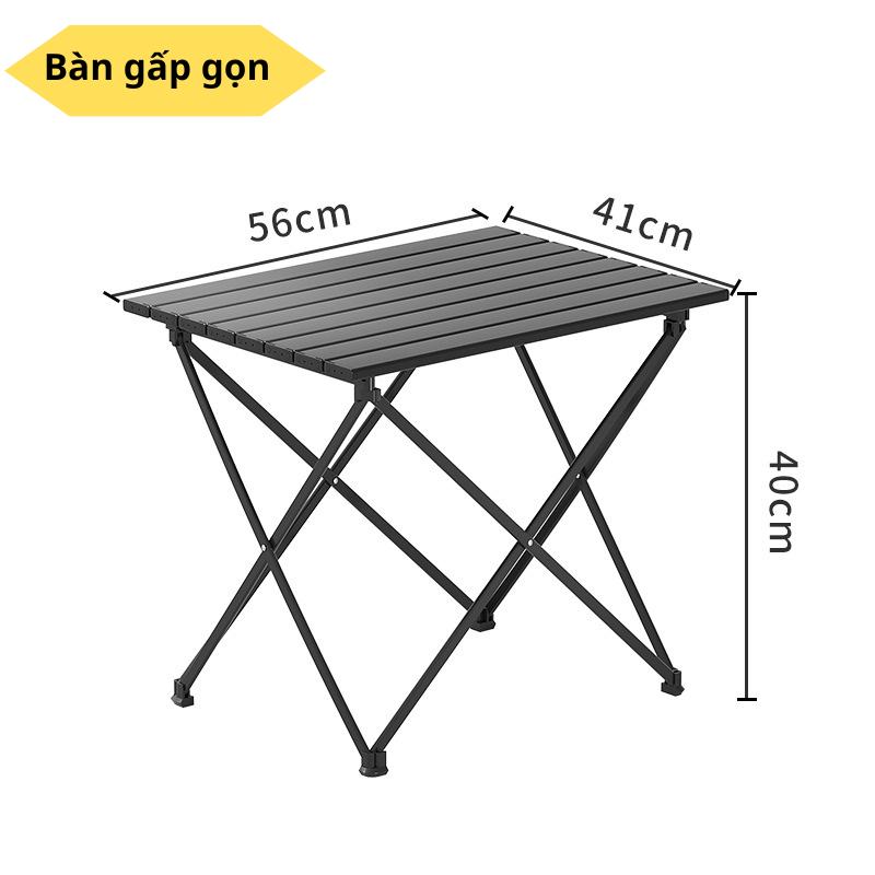 Bàn Dã Ngoại Gấp Gọn Hợp Kim Nhôm Siêu Nhẹ, Lắp Ráp Dễ Dàng, Bàn Du Lịch Mang Đi Picnic Du Lịch Xếp Gọn Chắc Chắn