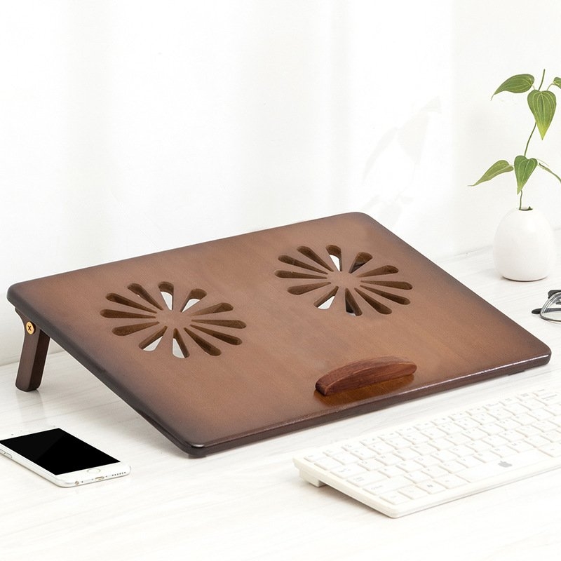 Giá đỡ laptop tản nhiệt tre dành cho laptop thiết kế thân thiện và tinh tế bằng gỗ tre.