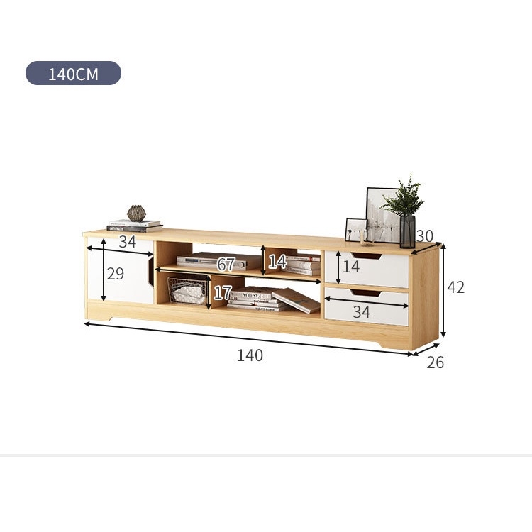 Kệ tivi gỗ thiết kệ hiện đại sang trọng phù hợp những căn hộ có diện tích phòng khách hẹp