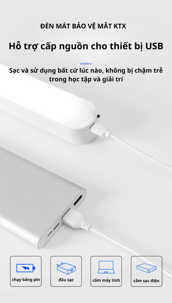 Đèn học led cảm ứng chạm gắn tường GD-1400