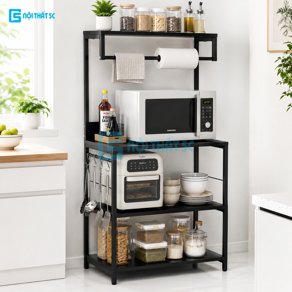 Kệ đa năng, kệ để lò vi sóng, nồi cơm, dụng cụ nhà bếp