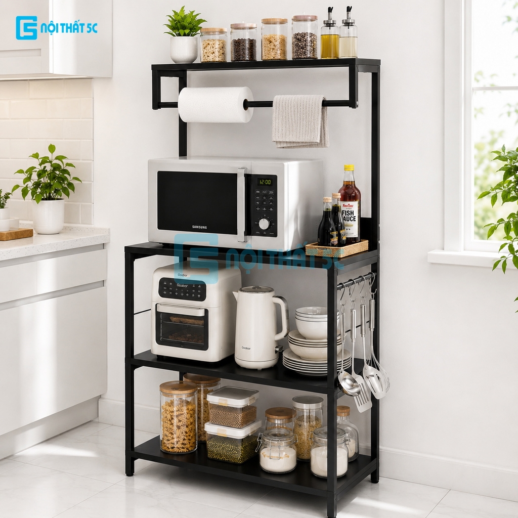 Kệ đa năng, kệ để lò vi sóng, nồi cơm, dụng cụ nhà bếp