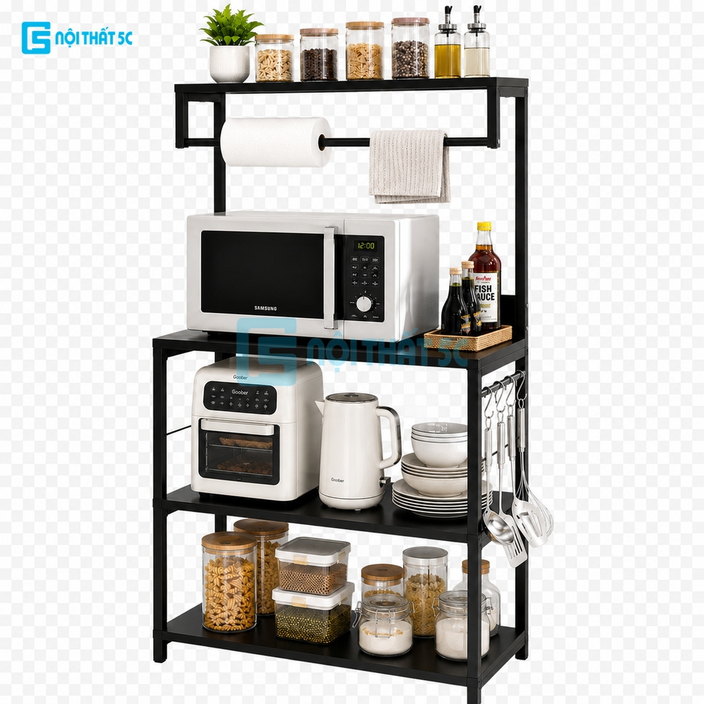 Kệ đa năng, kệ để lò vi sóng, nồi cơm, dụng cụ nhà bếp