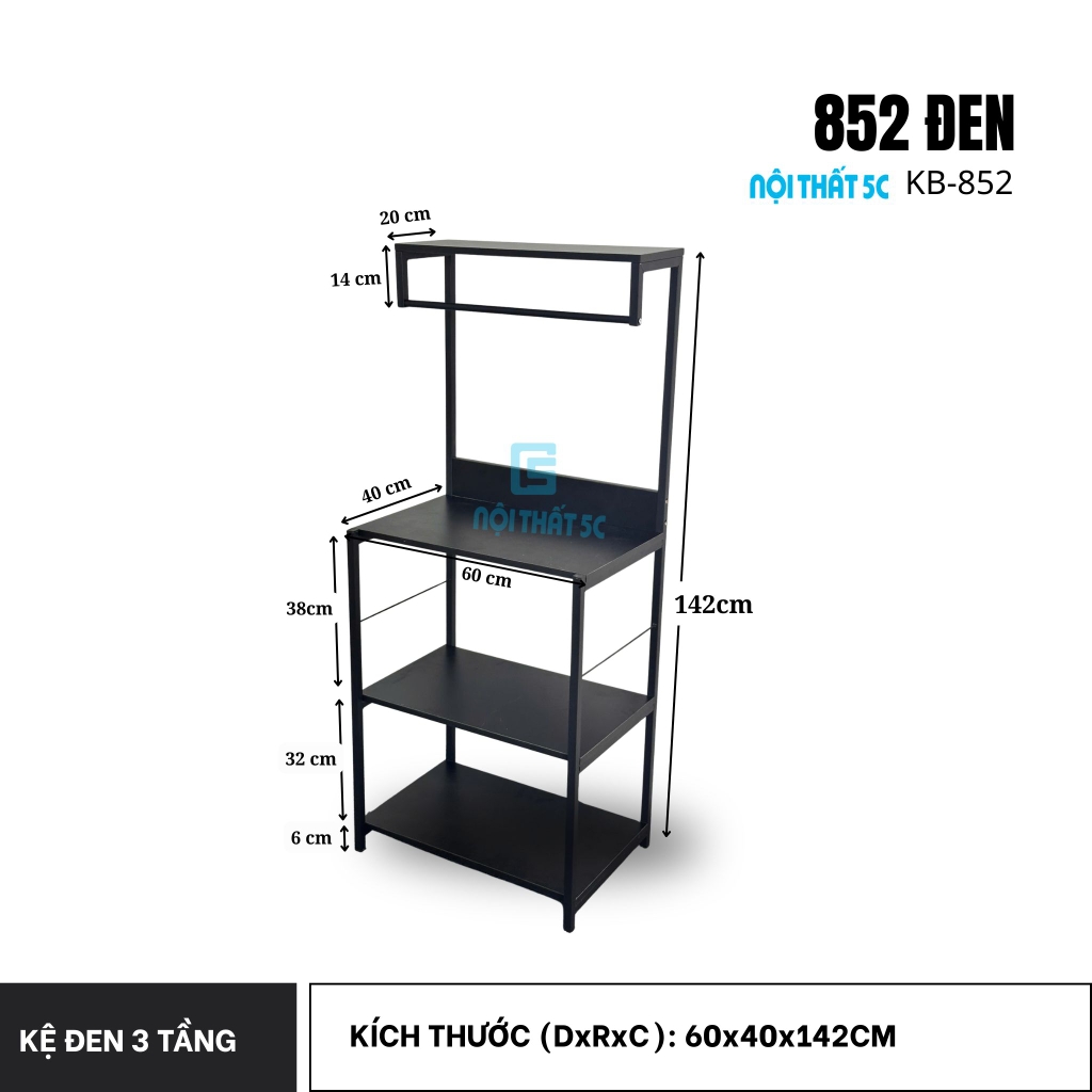 Kệ đa năng, kệ để lò vi sóng, nồi cơm, dụng cụ nhà bếp