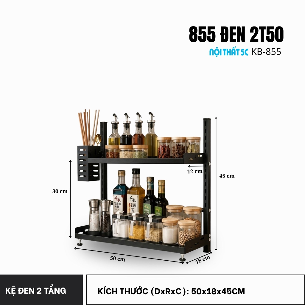 Kệ gia vị nhà bếp, kệ để hũ gia vị nhà bếp, kệ để hũ gia vị tiện dụng