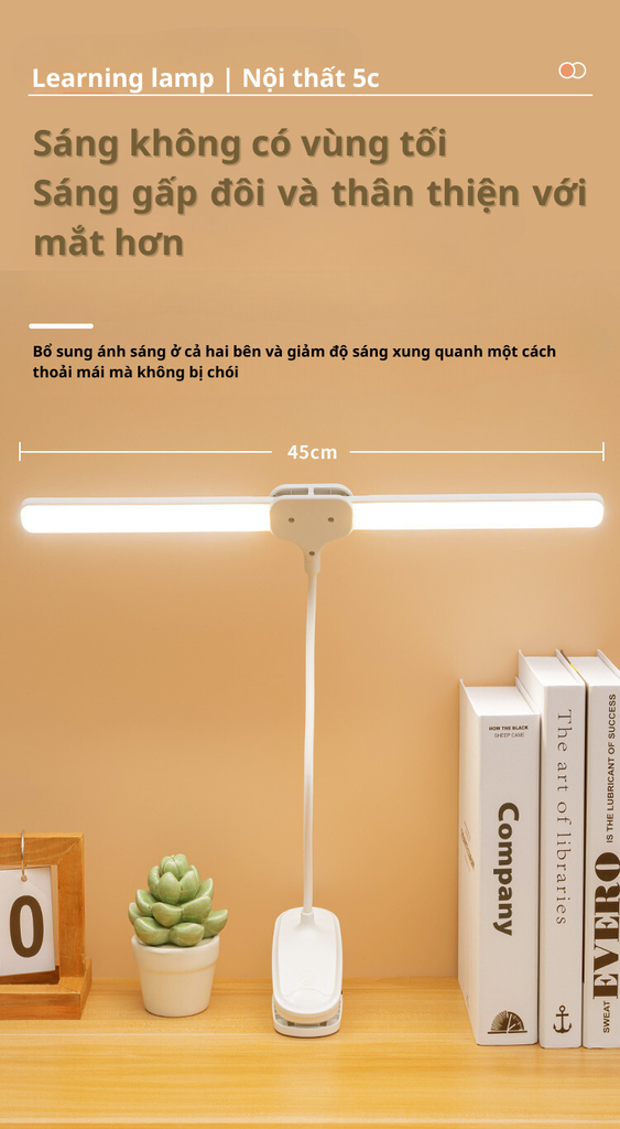 Đèn LED Kẹp bàn KALBE thiết kế di chuyển linh hoạt GD-1041