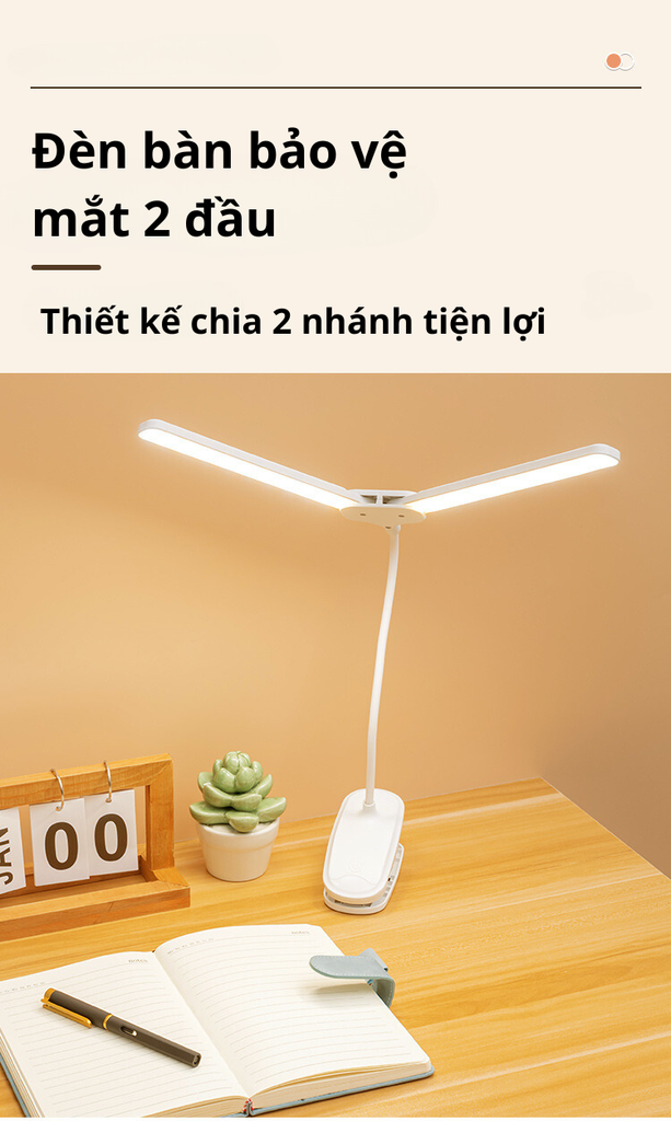 Đèn LED Kẹp bàn KALBE thiết kế di chuyển linh hoạt GD-1041