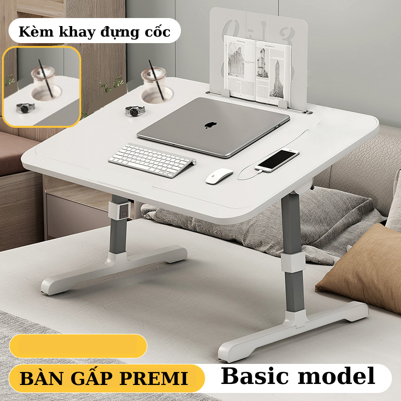 Bàn Gấp PREMI ngồi giường gấp gọn Kèm phụ kiện