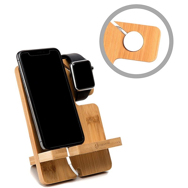 Kệ điện thoại gỗ đặt bàn vô cùng tiện lợi chất liệu gỗ tự nhiên vô cùng bền bỉ