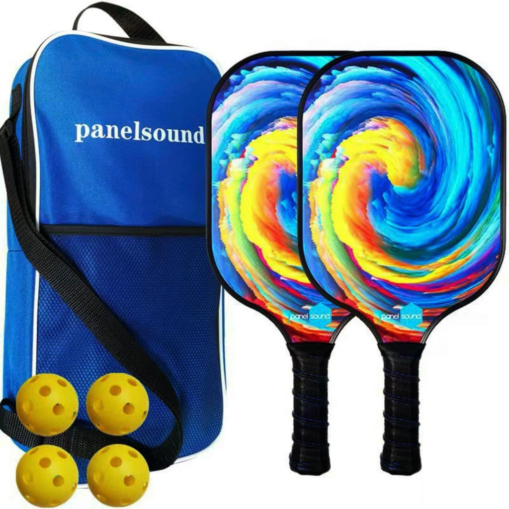 Bộ Vợt Chơi Bóng Pickleball Siêu Nhẹ Và Nhanh Chóng Kèm Túi Đựng 4 Quả Bóng