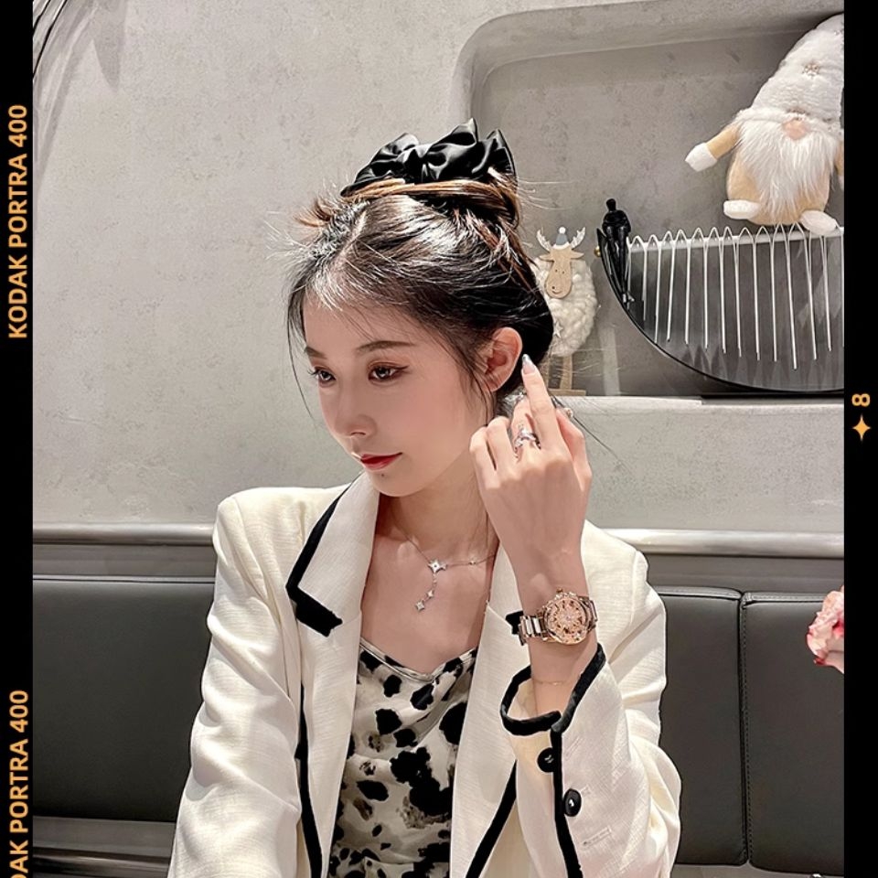 Đồng Hồ Pentagram Nữ Niche Light Sang Trọng, Mẫu Chính Hãng Camellia, Đồng Hồ Cơ Nữ Kim Cương Cao Cấp TS109250