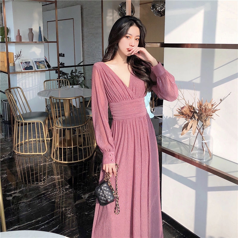 Váy Đầm Nữ Đắp Chéo Cổ Tim Thời Trang Gumac Ms10986 mua Online giá tốt   NhaBanHangcom