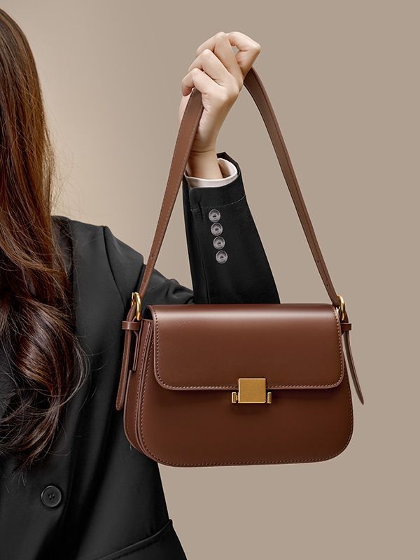 Túi đeo hông nữ da thật cao cấp 2025 – phong cách túi đậu phụ thời trang xuân hè, kèm 2 dây đeo tiện lợi TX106250