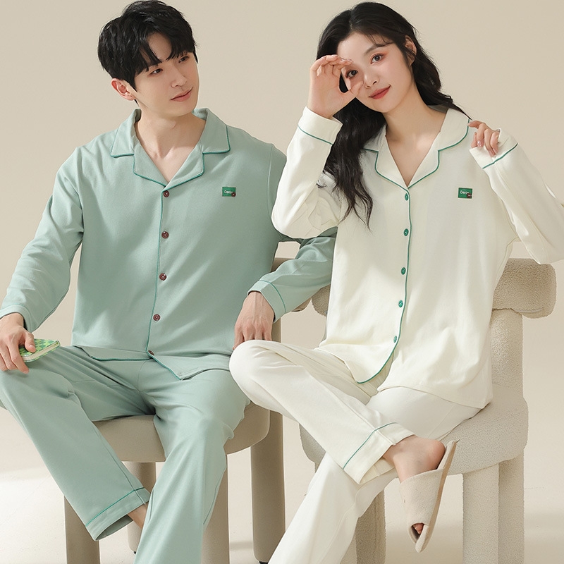 Set bộ đồ ngủ thun gân cao cấp thanh lịch sang trọng thu đông mới nhất D543240