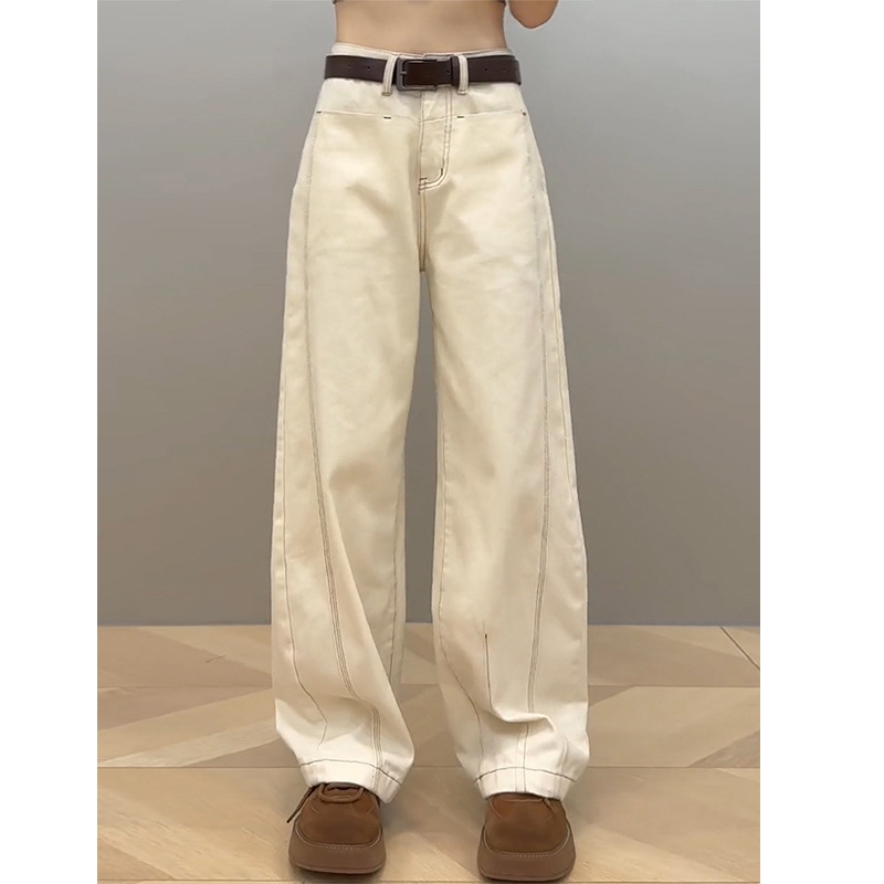 Quần jean cạp cao ống xuông dáng dài QJ166240