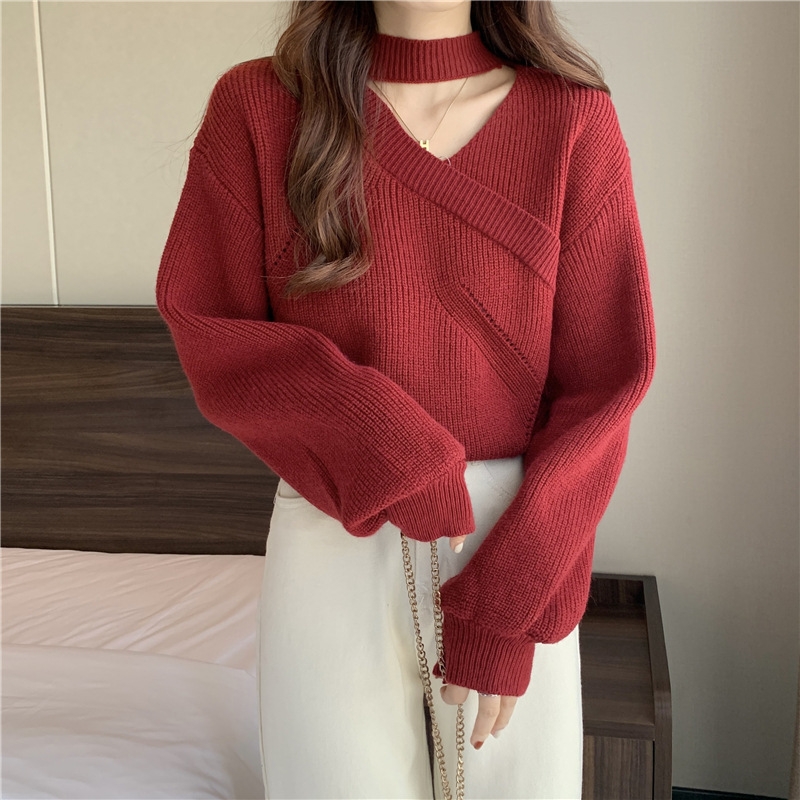 Áo khoác len dệt kim màu xám đính cúc thanh lịch nhẹ nhàng xu hướng thu đông D357240