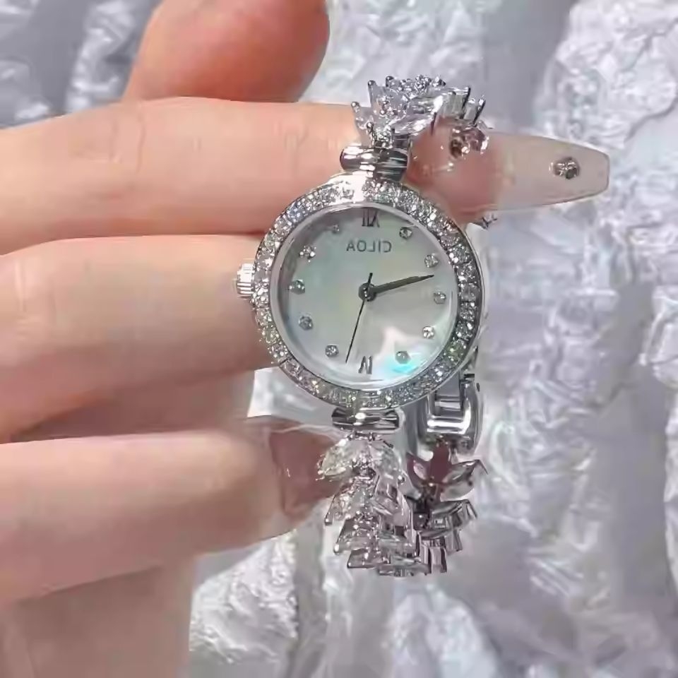 Đồng Hồ Họa tiết Nàng Tiên Cá Cao Cấp Chính Hãng Dành Cho Nữ, Sang Trọng TS101250