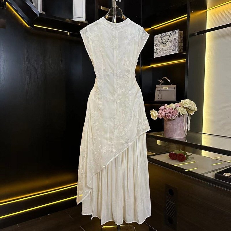 Đầm trắng voan phong cách Trung Hoa thanh lịch nhẹ nhàng khí chất tao nhã xu hướng hottrend  D167240