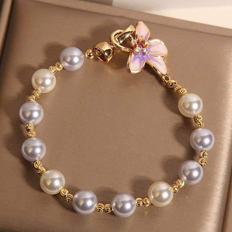 Vòng Tay Hạt Vỏ Hoa Tử Đằng Rừng Tiên –  Siêu Dễ Thương Dành Cho Nữ TS127250