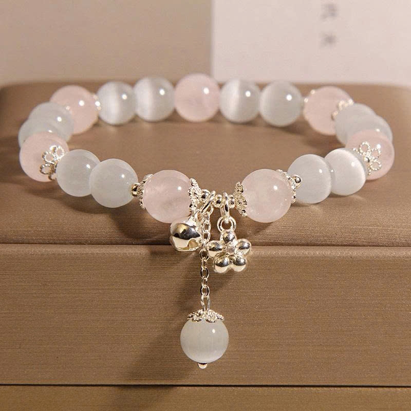 Trang Sức Vòng Tay Mắt Mèo Thạch Anh Hồng Nữ Cao Cấp – Món Quà Tinh Tế Dành Cho Nữ TS128250