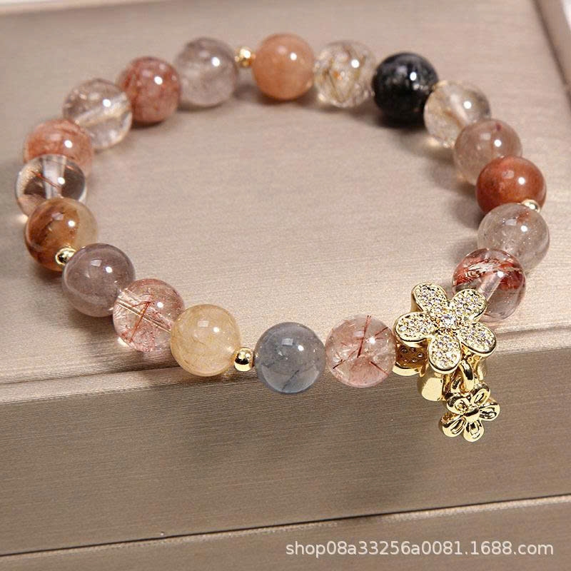 Vòng tay thạch anh pha lê – Mang lại may mắn - Dành cho nữ TS141250