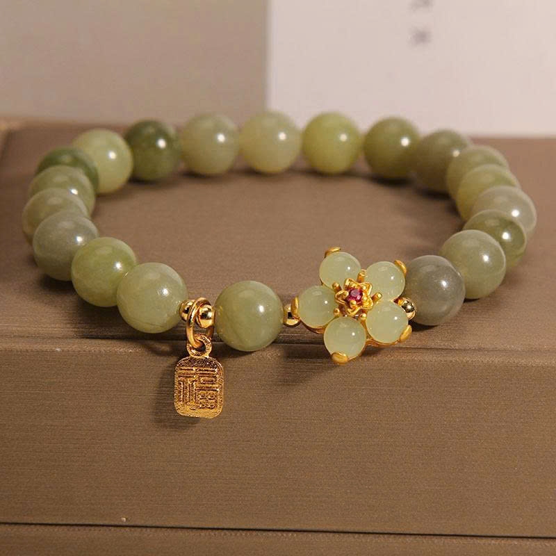 Vòng tay cỏ bốn lá ngọc bích – Thiết kế ngách INS nhẹ nhàng, tinh tế dành TS146250