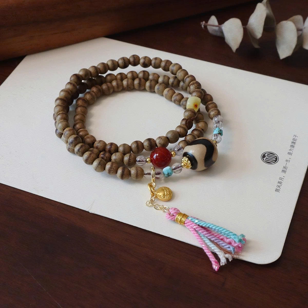 Vòng tay trầm hương nhiều vòng cao cấp TS199250