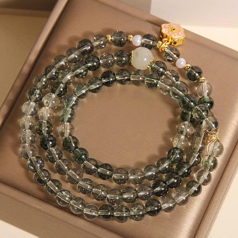 Vòng Tay Nhiều Lớp Pha Lê Xanh Phong Cách Trung Hoa Mới – Sang Trọng & Thu Hút Tài Lộc TS238250