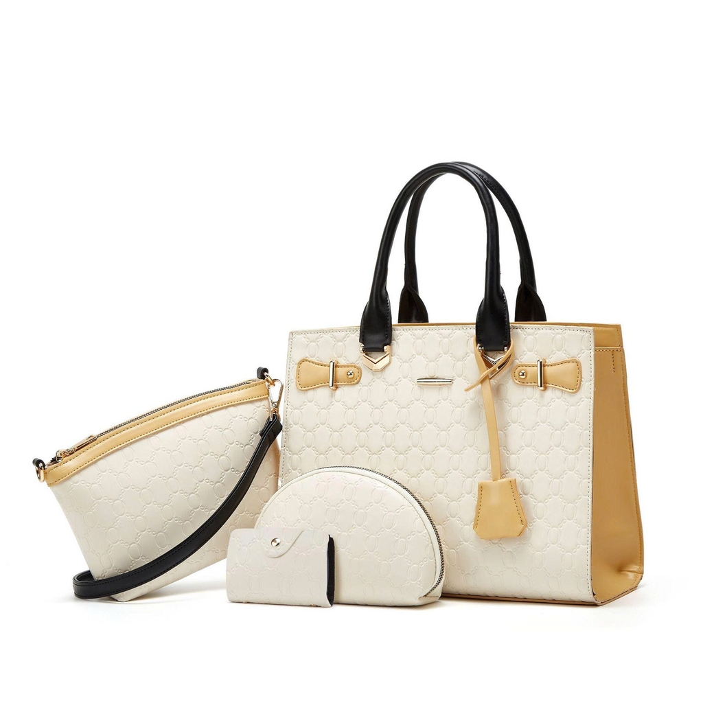 Túi Xách Đeo Vai Nữ Sang Trọng Cổ Điển 2025 – Set Túi Tote & Túi Đeo Chéo (PU) TX282250
