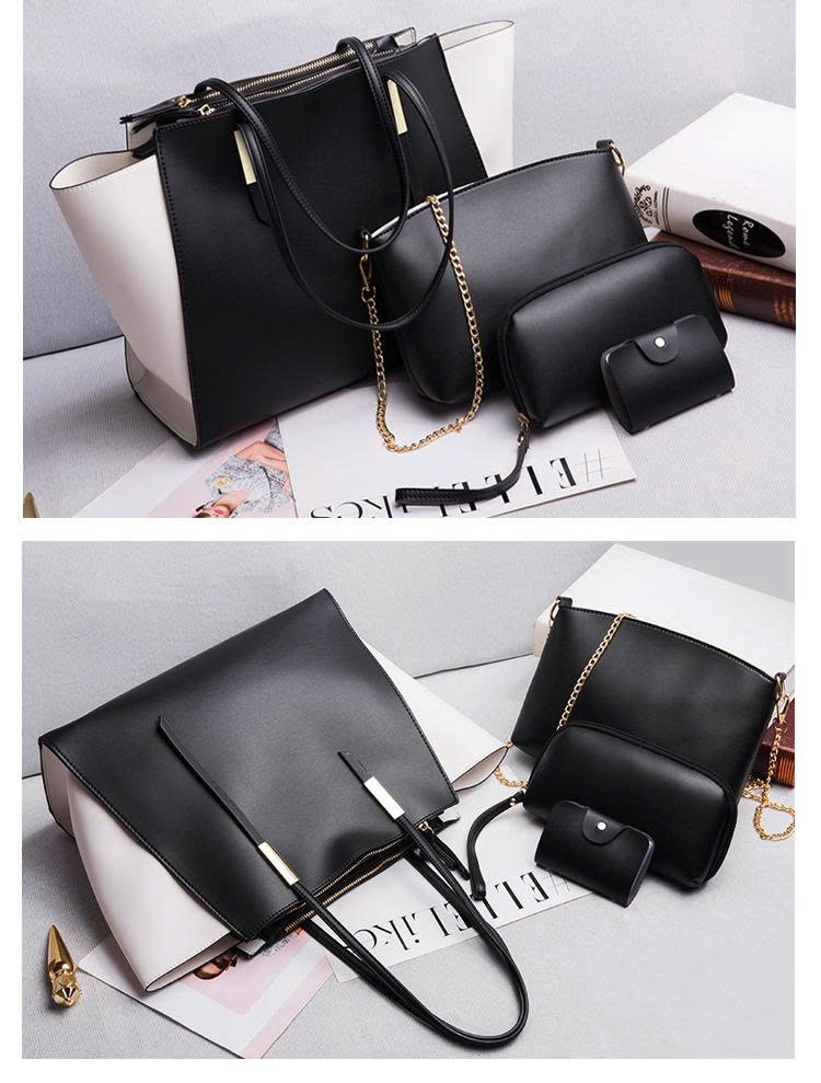 Bộ Túi Xách Nữ 4 Món Thời Trang Đơn Giản 2025 – Túi Đeo Vai, Túi Tote Chất Liệu PU Cao Cấp TX273250