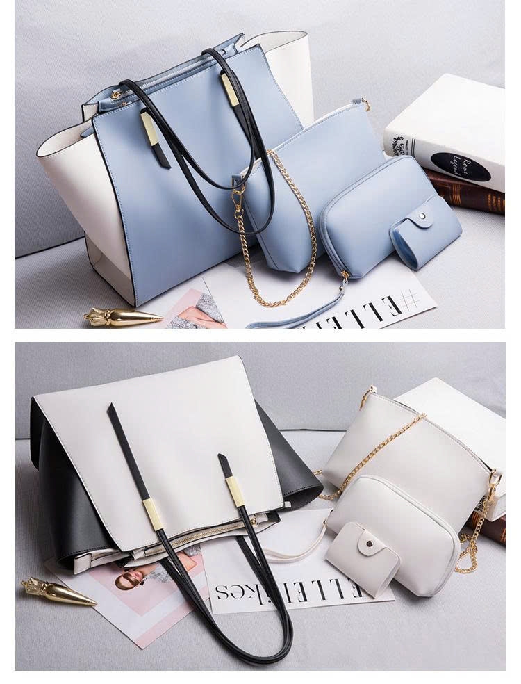 Bộ Túi Xách Nữ 4 Món Thời Trang Đơn Giản 2025 – Túi Đeo Vai, Túi Tote Chất Liệu PU Cao Cấp TX273250