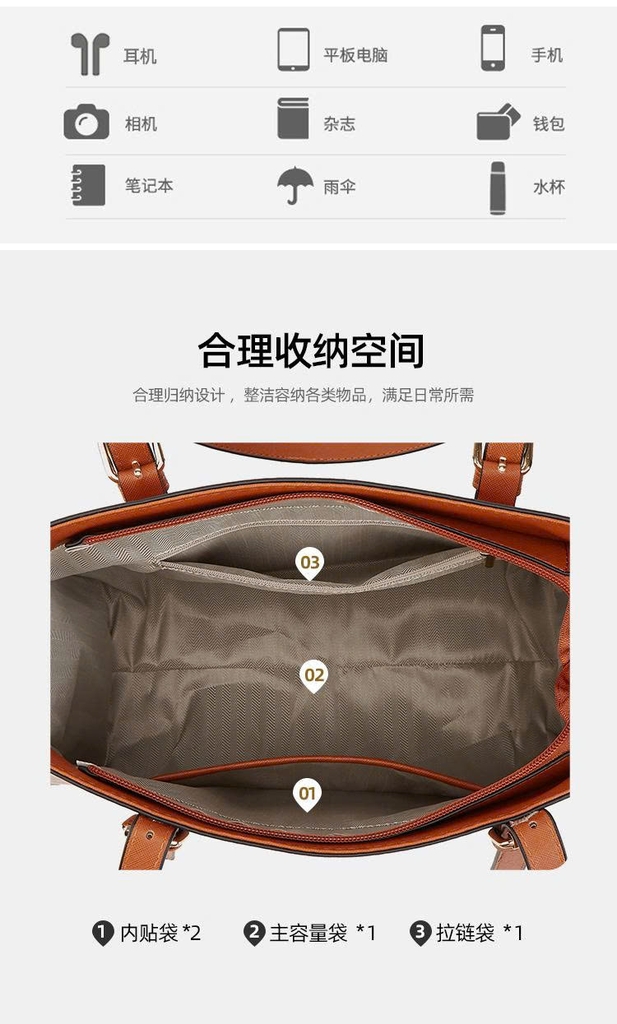 Bộ Túi Đeo Vai Nữ 4 Món Phong Cách Mới 2025 – Túi Xách Thời Trang Chất Liệu PU Cao Cấp TX269250