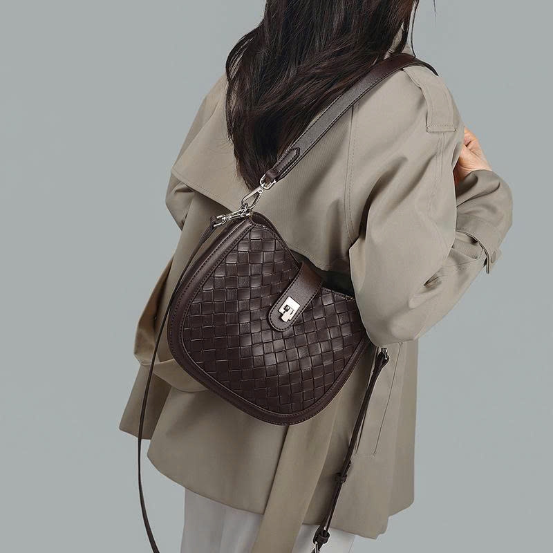 Túi đeo vai da thật mùa thu-đôngTúi xách đi làm bằng vải dệt thời trang cao cấp TX255250