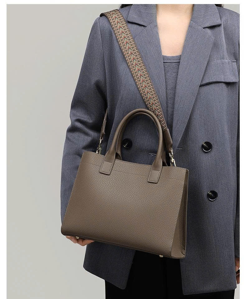 Túi xách nữ phong cách thu đông mới 2025 – Túi xách tay, túi đeo chéo, túi đi làm cao cấp – Da thật – Màu Viney TX292250