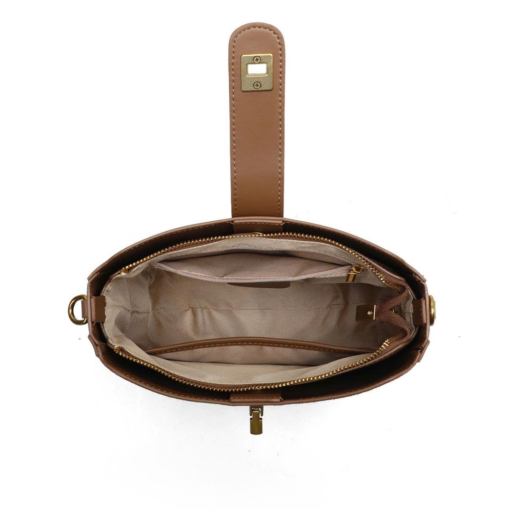 Túi đeo chéo  thời trang thu đông mới 2025 cho nữ – Kiểu dáng cổ điển, túi đeo vai – Da thật (da lộn cao cấp) TX295250