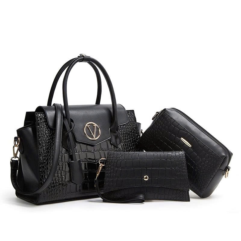 Túi xách nữ Cross Border phong cách mới 2025 – Bộ ba món họa tiết kim cương, túi xách – túi đeo vai – túi đeo chéo – Chất liệu PU cao cấp TX311250