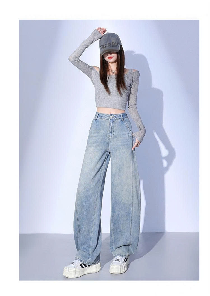 Quần Jeans Macheda Màu Nhạt Ống Chuối – Mẫu Mới Xuân Thu 2026 Cho Nữ QJ008260