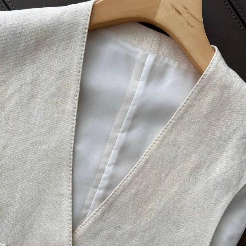 Bộ Vest + Quần Ống Rộng Hai Mảnh Phong Cách Hàn Quốc – Thanh Lịch, Thời Trang Cho Mùa Hè 2026 D004260