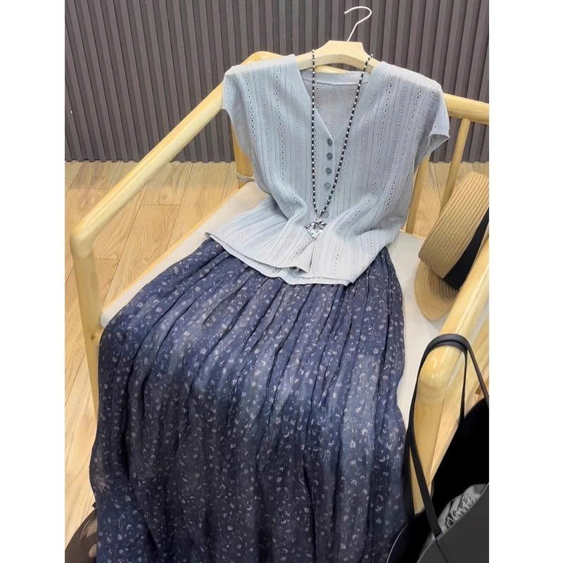 Set Đồ Nữ Xanh Lam Thời Trang – Phong Cách Trẻ Trung Mùa Hè D005260